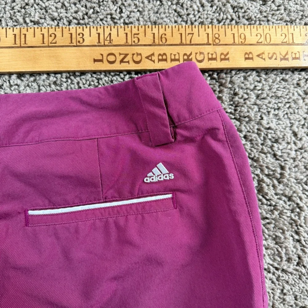 Adidas Golf Pants Berry Cropped Straight Leg women 14 athletic performance ankle